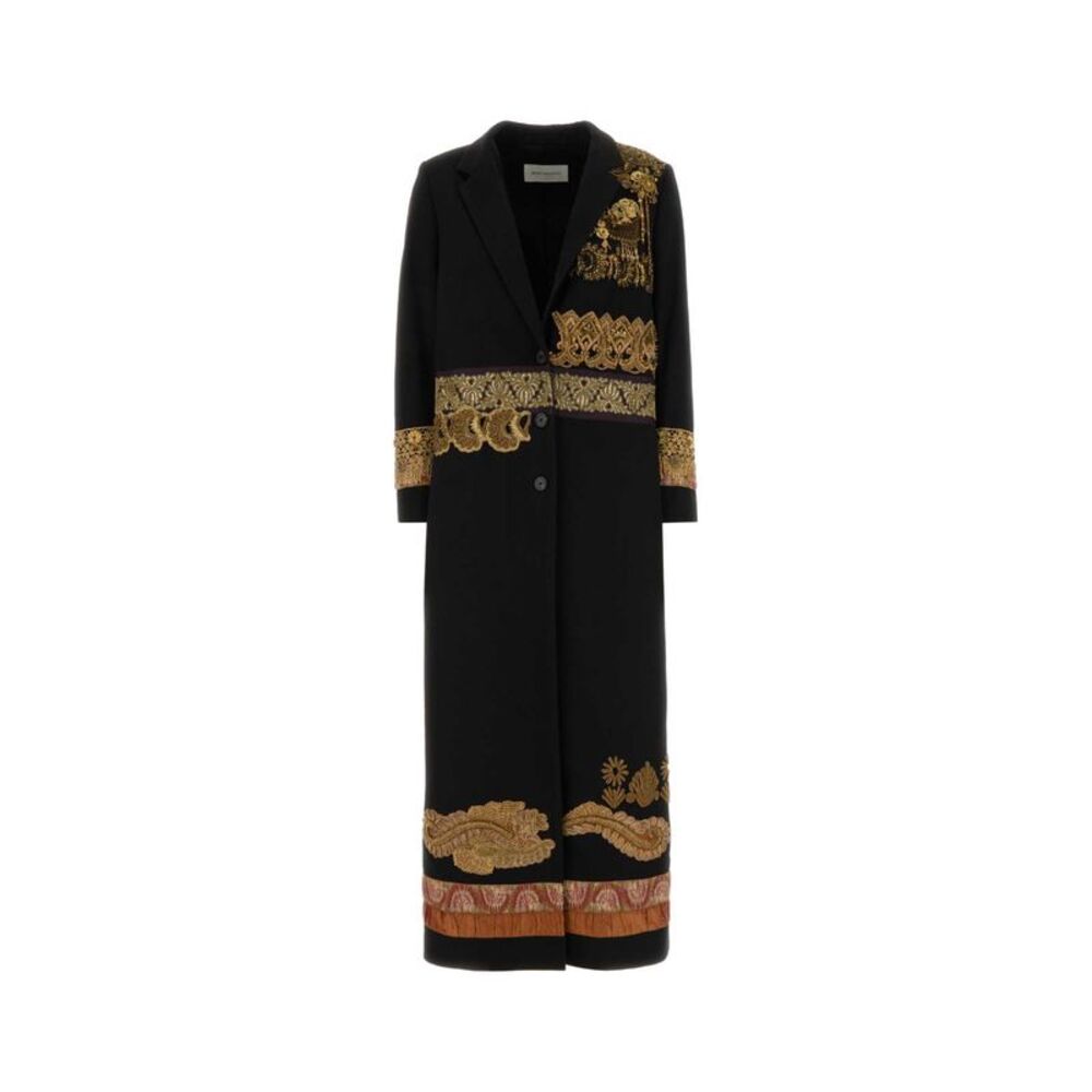 Dries Van Noten Women Black Cotton Ricky Coat